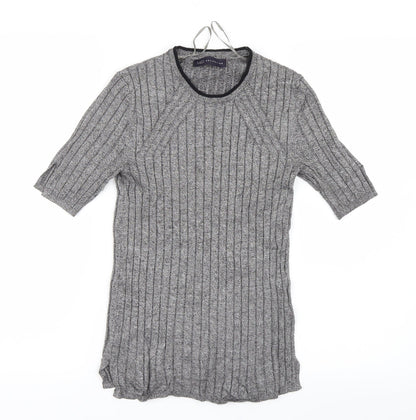 Womens UK Size 8 Marks and Spencer Grey Basic T-Shirt