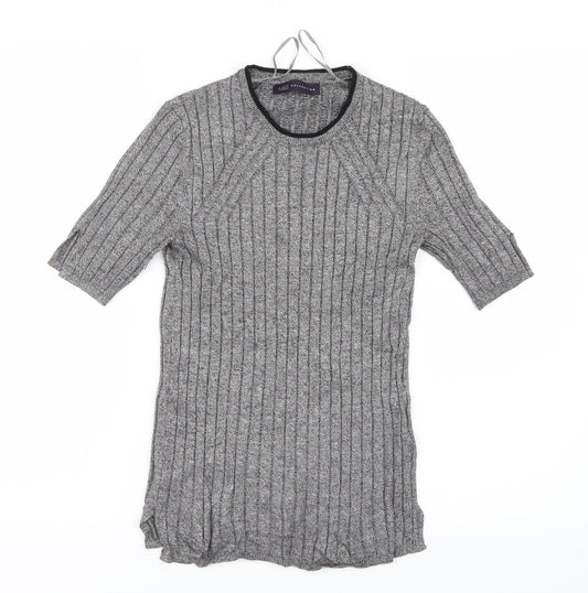 Womens UK Size 8 Marks and Spencer Grey Basic T-Shirt