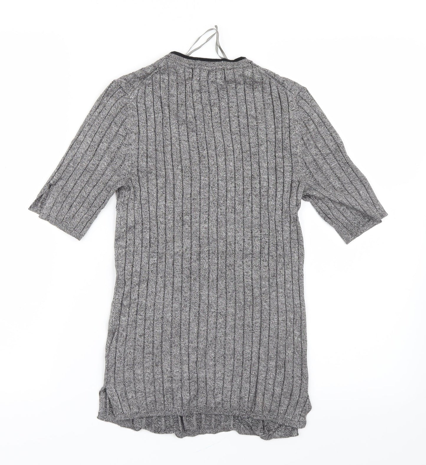 Womens UK Size 8 Marks and Spencer Grey Basic T-Shirt
