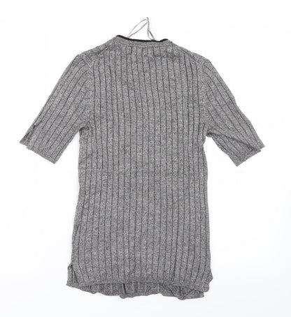 Womens UK Size 8 Marks and Spencer Grey Basic T-Shirt
