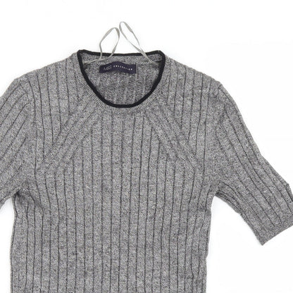 Womens UK Size 8 Marks and Spencer Grey Basic T-Shirt
