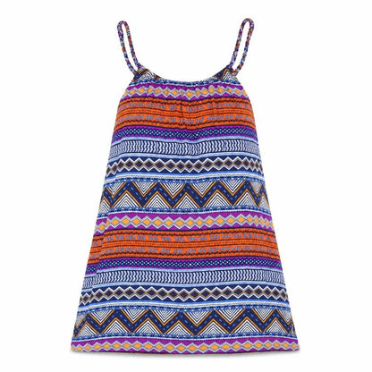H&M Womens Blue Geometric  T-Shirt Dress  Size 8
