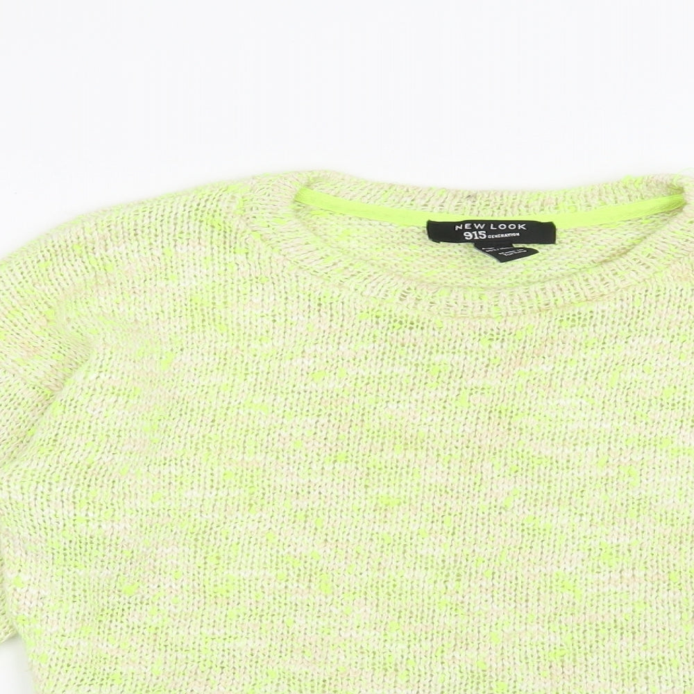 New Look Girls Yellow   Pullover Jumper Size 12-13 Years