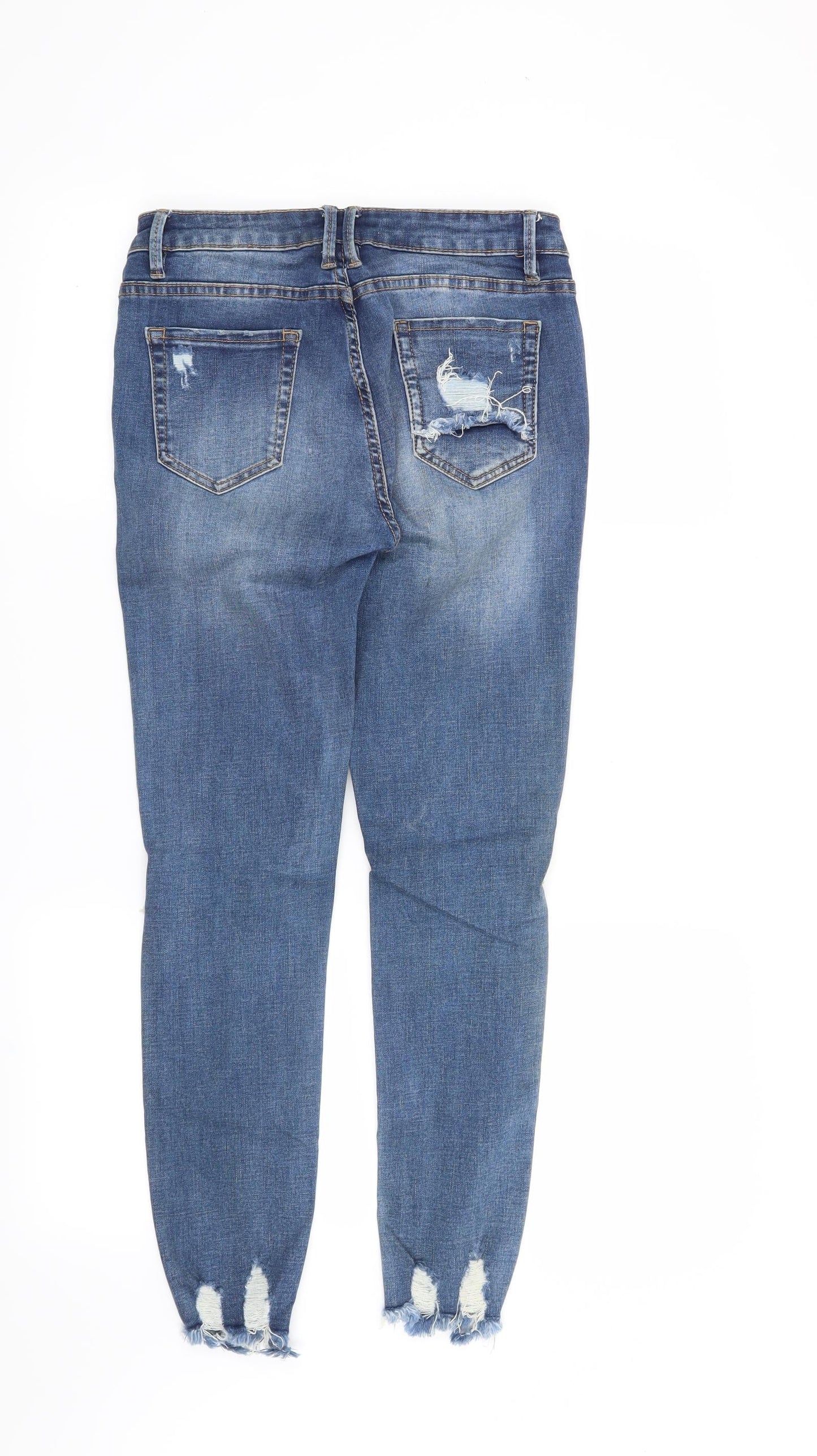 Preworn Womens Blue   Skinny Jeans Size M L26 in