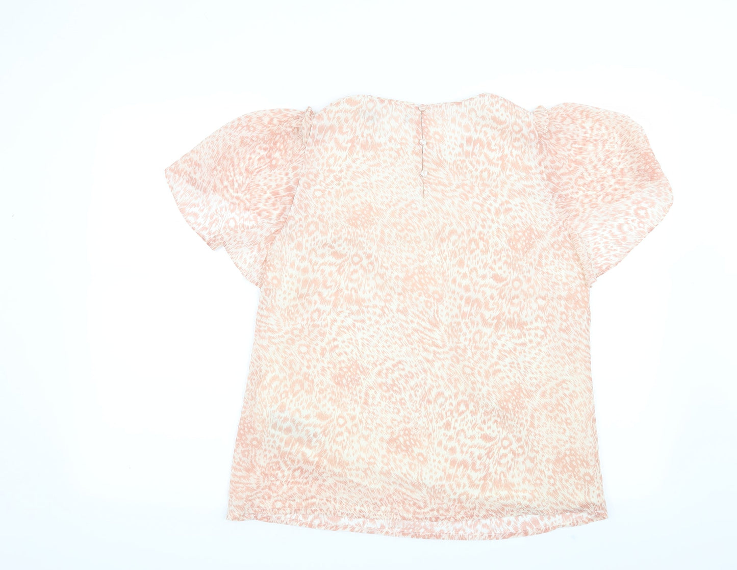 Womens UK Size 10 Preworn Pink Basic Blouse