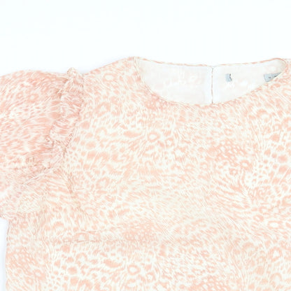 Womens UK Size 10 Preworn Pink Basic Blouse