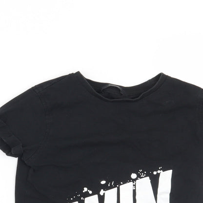George Boys Black   Basic T-Shirt Size 5-6 Years  - Win