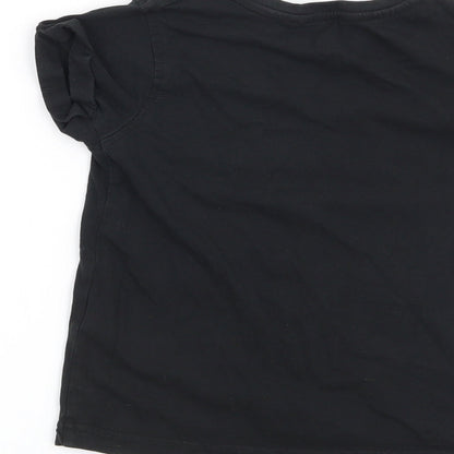 George Boys Black   Basic T-Shirt Size 5-6 Years  - Win