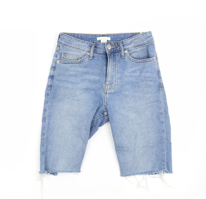 H&M Womens Blue   Cut-Off Shorts Size 6