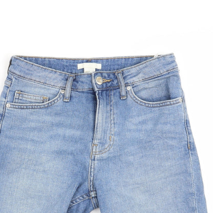 H&M Womens Blue   Cut-Off Shorts Size 6