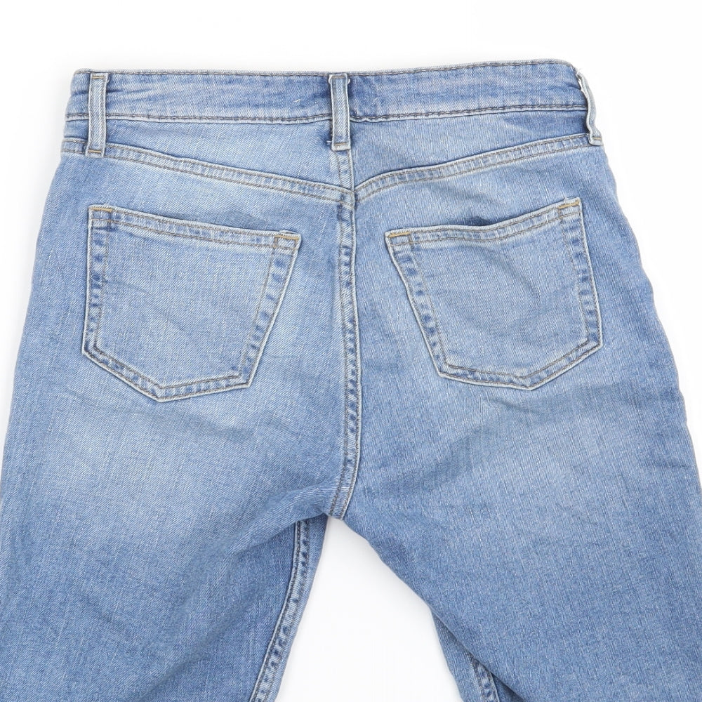 H&M Womens Blue   Cut-Off Shorts Size 6