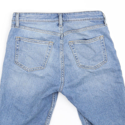 H&M Womens Blue   Cut-Off Shorts Size 6