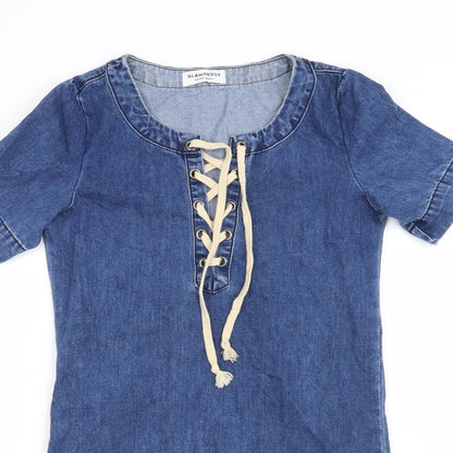 Glamourous Womens Blue   Shift  Size XS