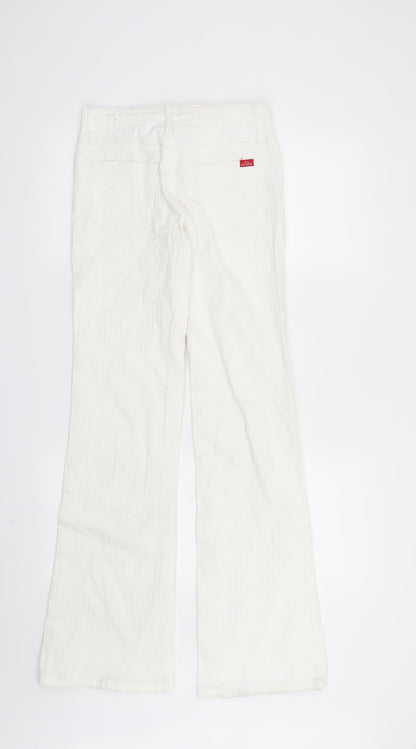 Womens UK Size 28 in Preworn Regular Fit Straight White Jeans