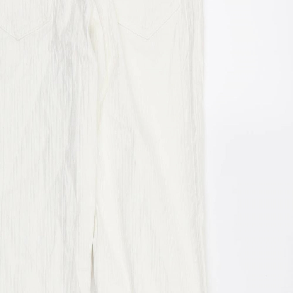 Womens UK Size 28 in Preworn Regular Fit Straight White Jeans