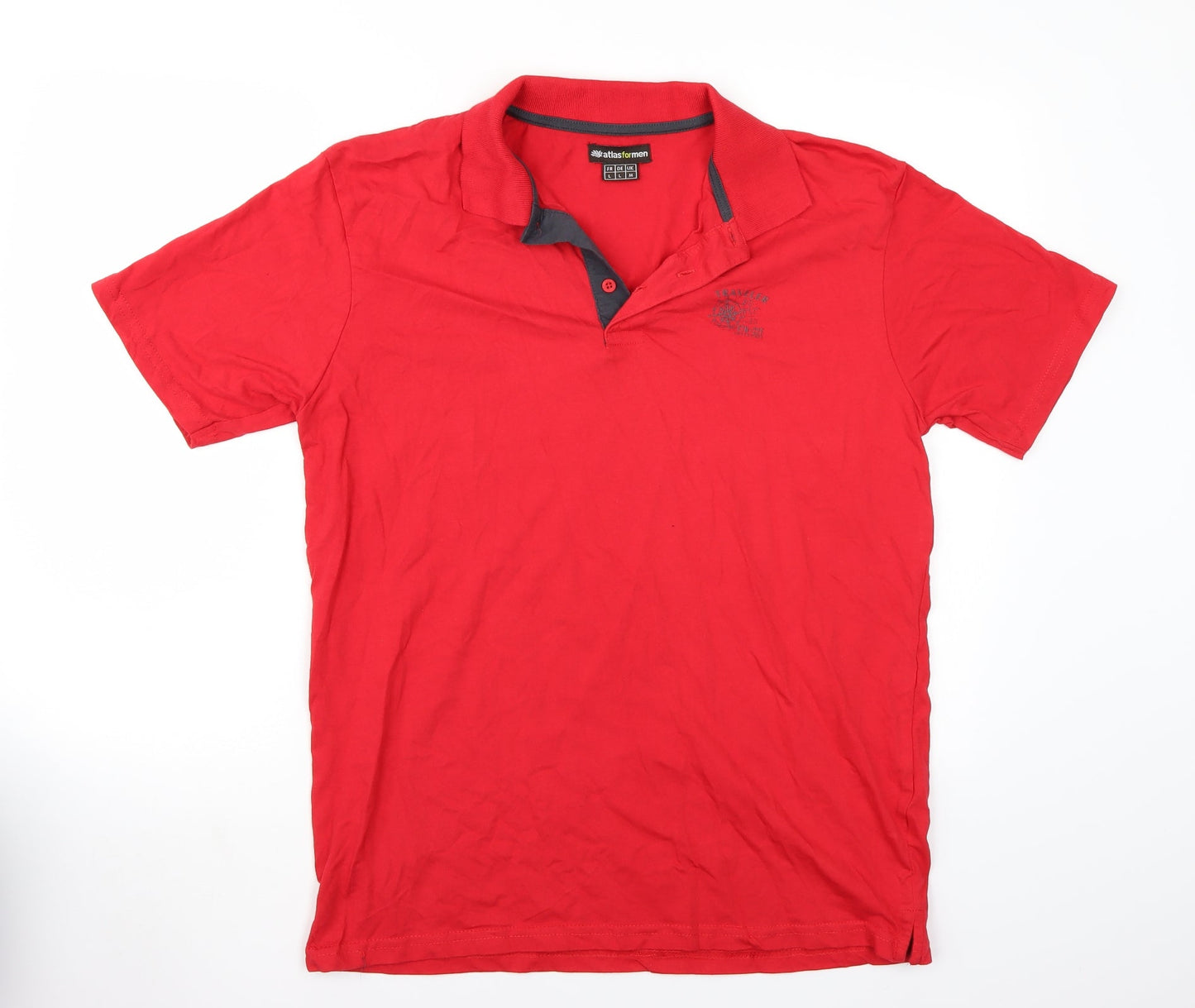 Atlas for Men Mens Red    Polo Size M