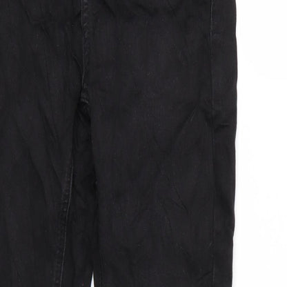 Womens UK Size XS Villa Regular Fit Skinny Black Jeans
