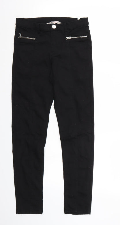 H&M Girls Black   Cropped Jeans Size 11 Years