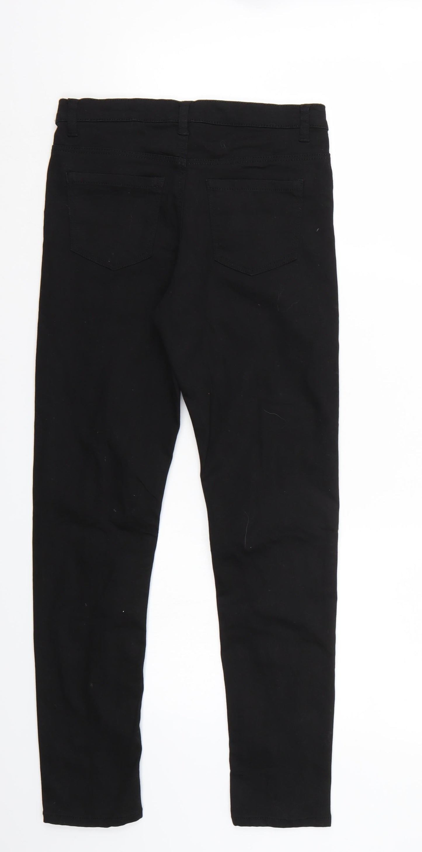 H&M Girls Black   Cropped Jeans Size 11 Years