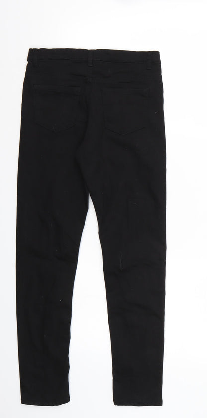 H&M Girls Black   Cropped Jeans Size 11 Years