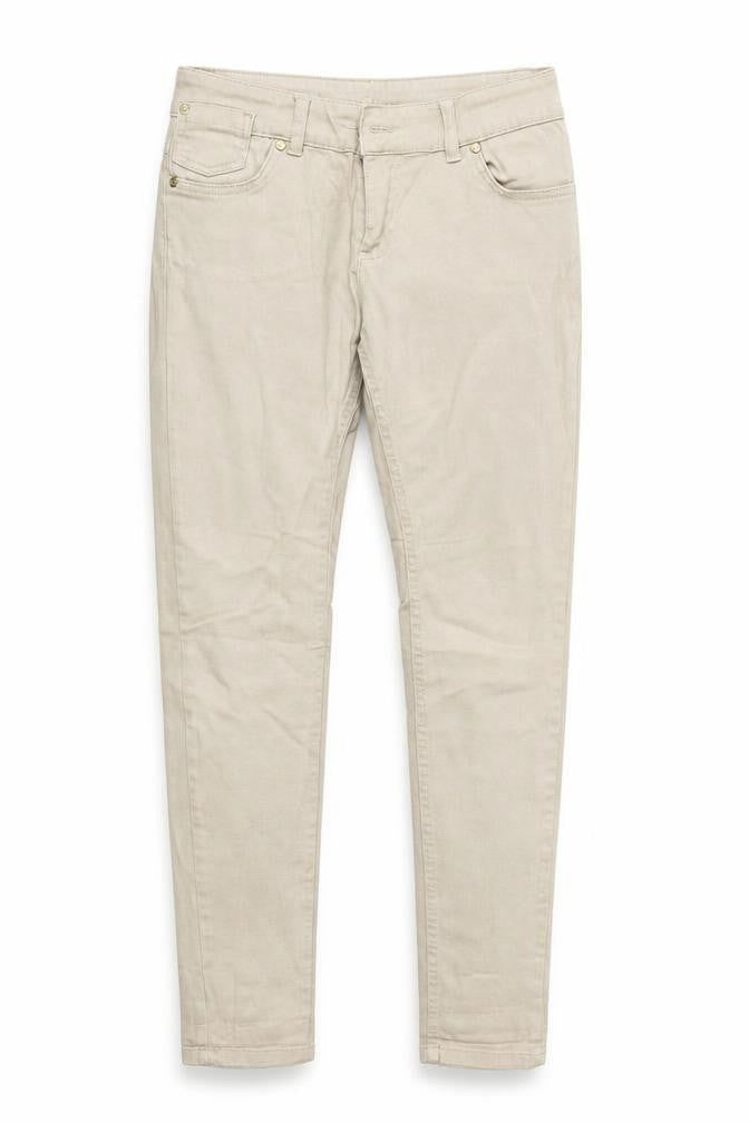 Womens UK Size 10 Denim & Co. Regular Fit Straight Beige Jeans