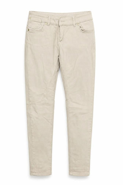 Womens UK Size 10 Denim & Co. Regular Fit Straight Beige Jeans