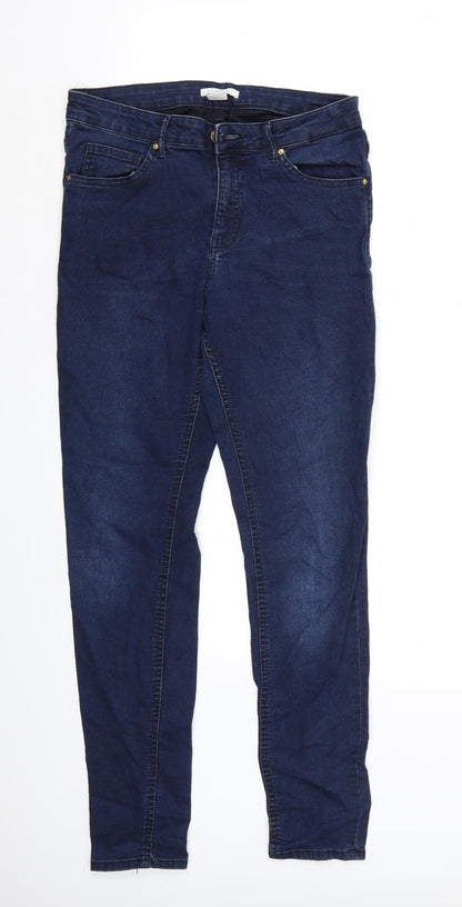 Womens UK Size 8 H&M Regular Fit Straight Blue Jeans