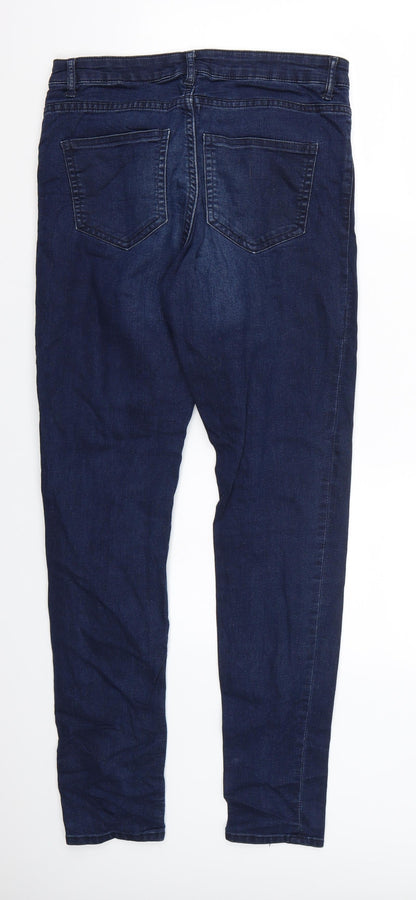 Womens UK Size 8 H&M Regular Fit Straight Blue Jeans