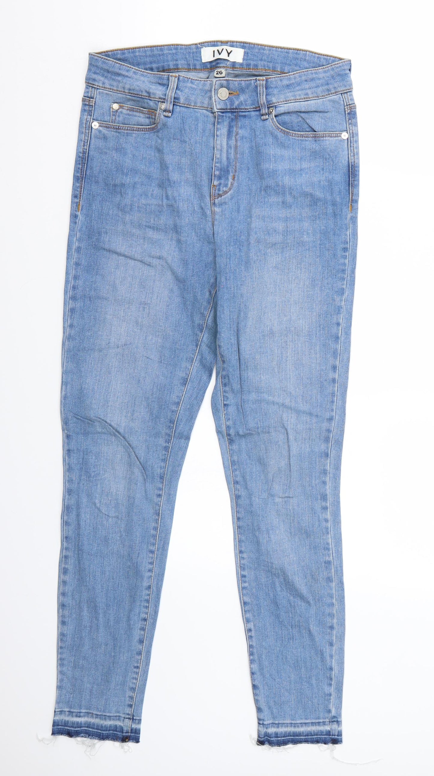 Ivy Womens Blue   Skinny Jeans Size 26 L29 in