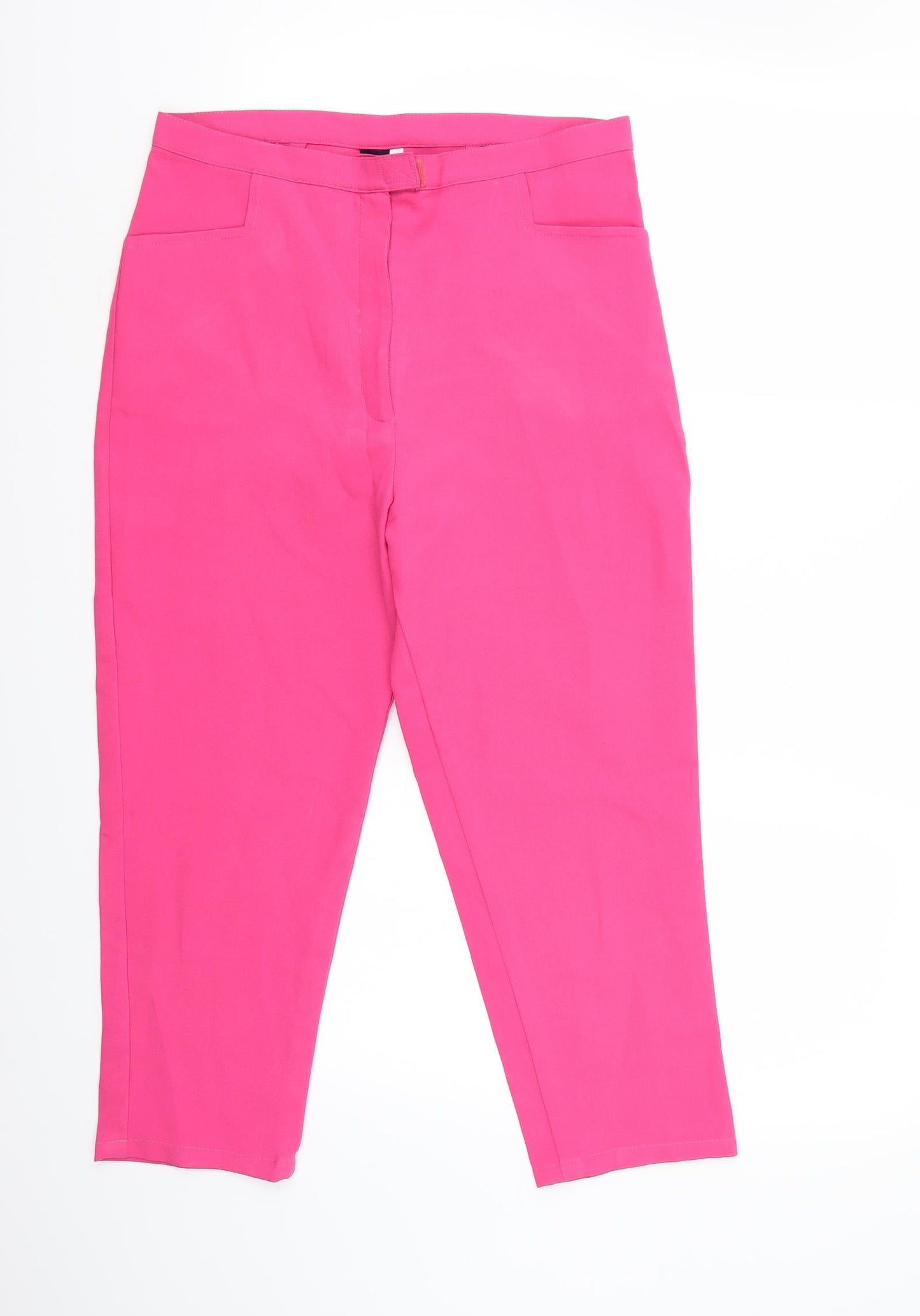 Here + There Womens Pink   Cropped Trousers Size 30 L23 in