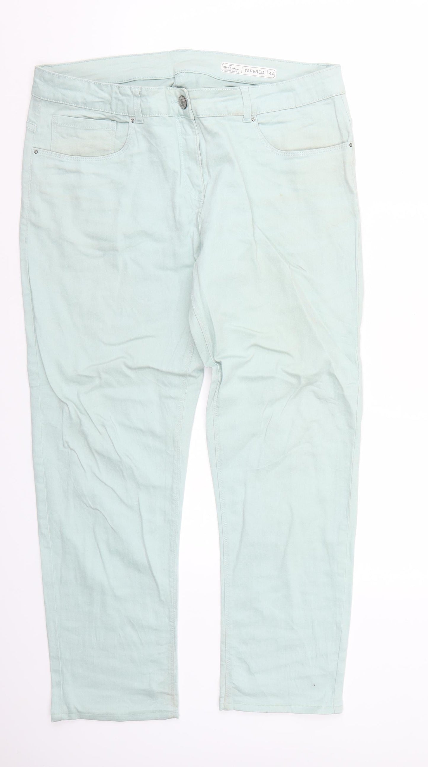 Womens UK Size  Blue motion Regular Fit Straight Green Jeans