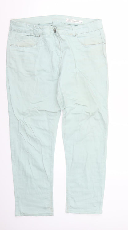 Womens UK Size  Blue motion Regular Fit Straight Green Jeans