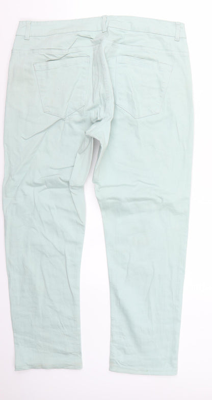 Womens UK Size  Blue motion Regular Fit Straight Green Jeans