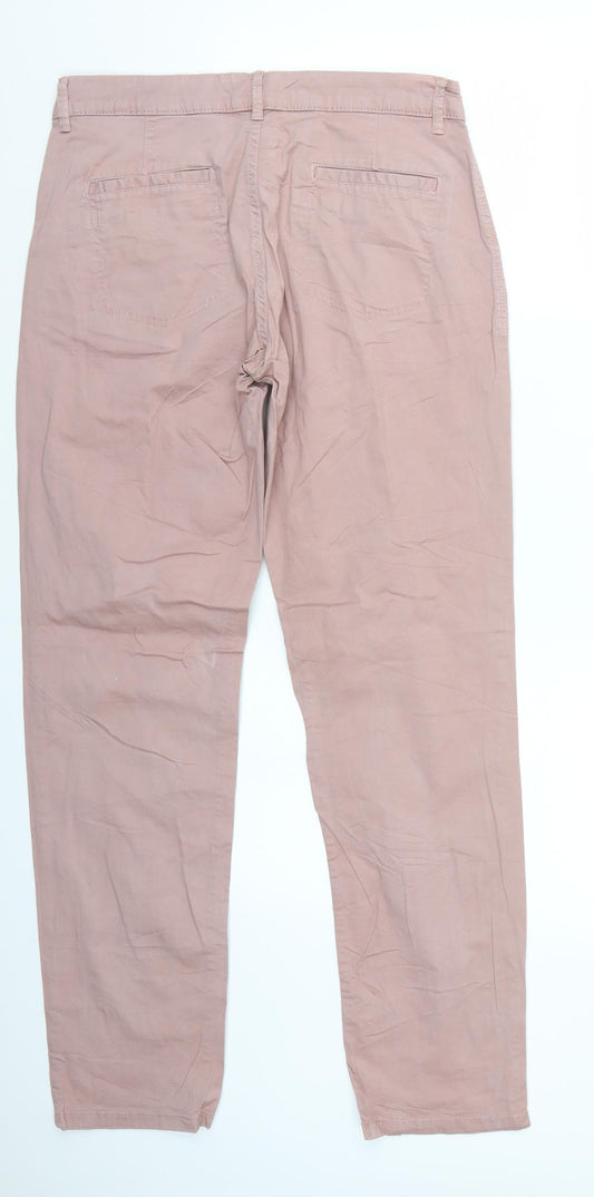 Womens UK Size 36 Up Fashion Regular Fit  Pink Trousers