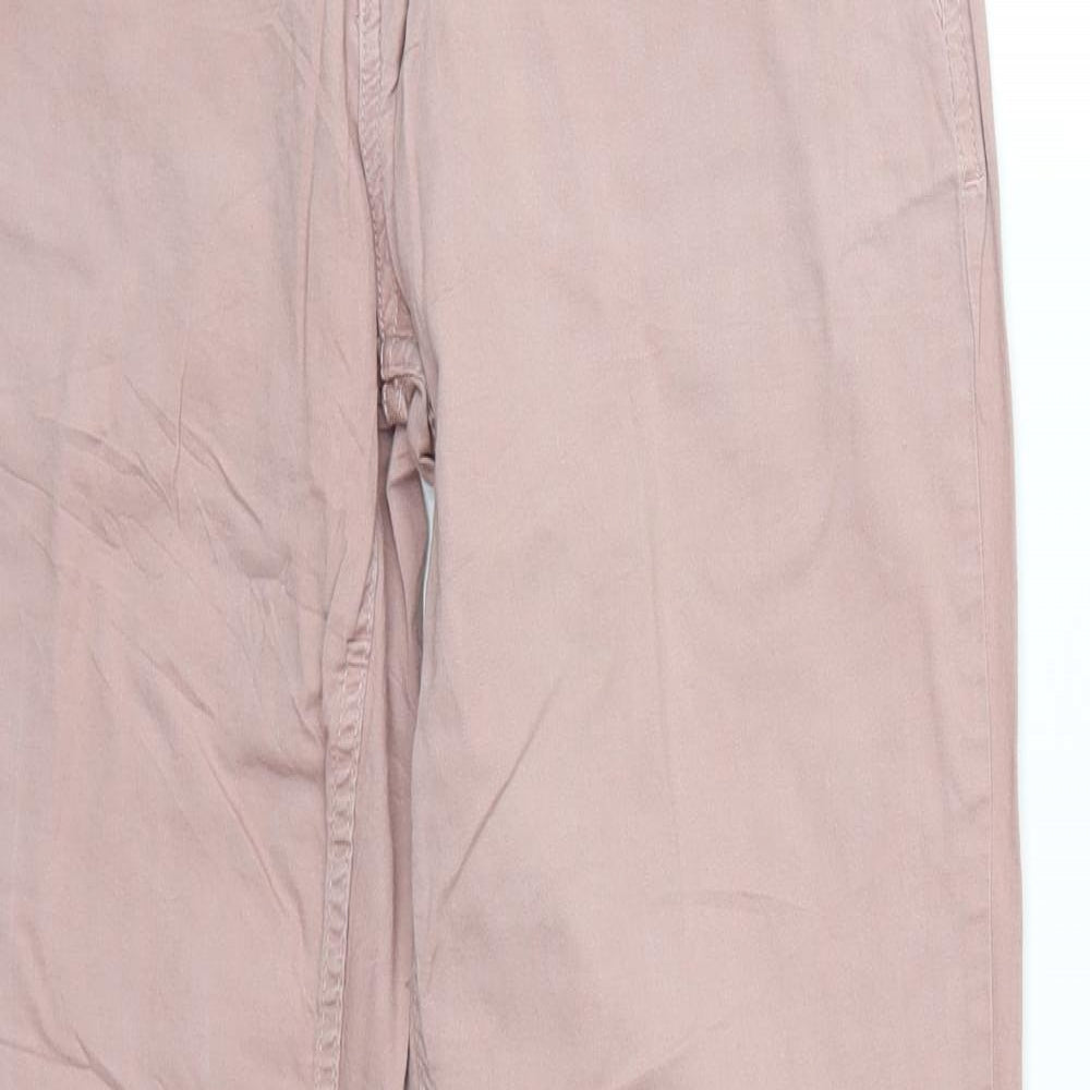 Womens UK Size 36 Up Fashion Regular Fit  Pink Trousers