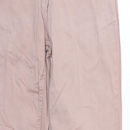 Womens UK Size 36 Up Fashion Regular Fit  Pink Trousers