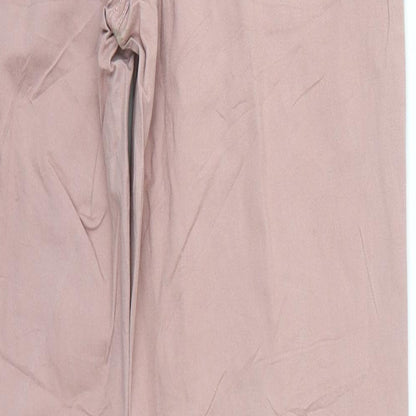 Womens UK Size 36 Up Fashion Regular Fit  Pink Trousers