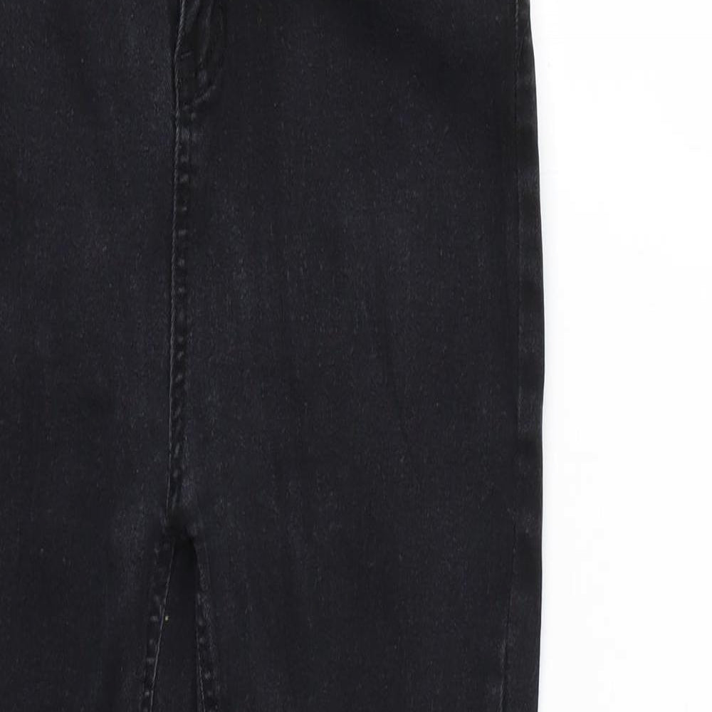 Denim & Co. Womens Black   Skinny Jeans Size 10 L27 in