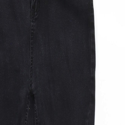 Denim & Co. Womens Black   Skinny Jeans Size 10 L27 in