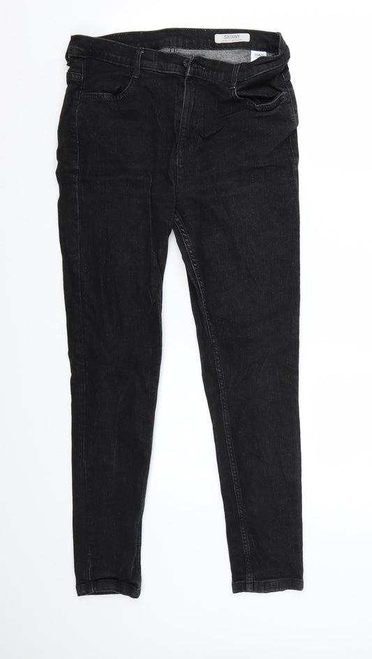 Womens UK Size 12 Marks and Spencer Regular Fit Skinny Black Jeans