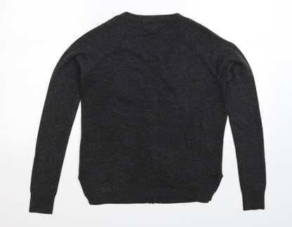 Atmosphere Womens Grey  Knit Cardigan Jumper Size 6