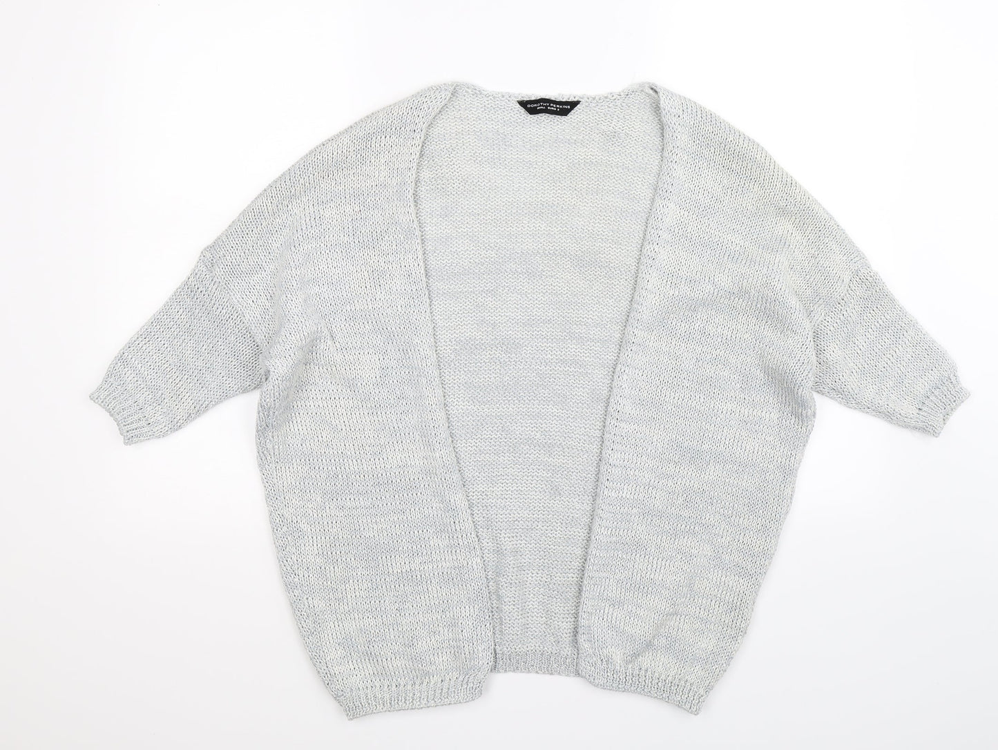 Dorothy Perkins Womens Grey  Knit Cardigan Jumper Size S