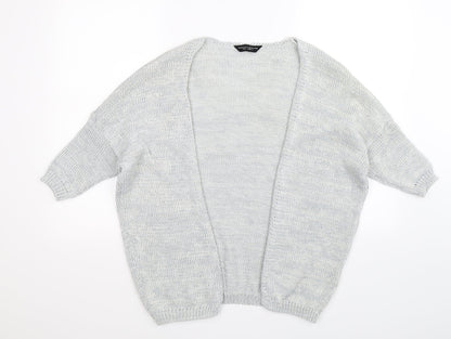 Dorothy Perkins Womens Grey  Knit Cardigan Jumper Size S