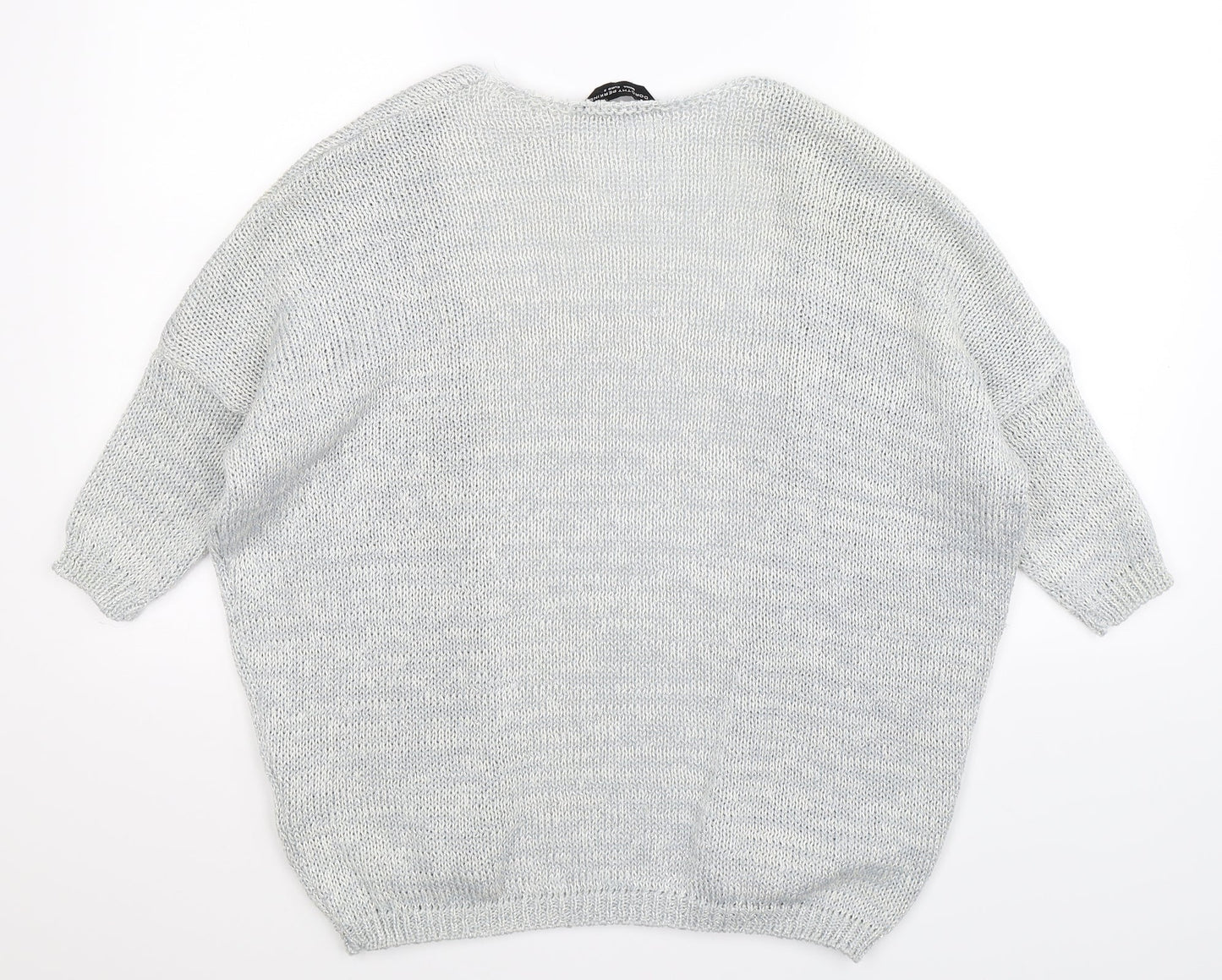 Dorothy Perkins Womens Grey  Knit Cardigan Jumper Size S