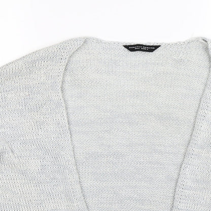 Dorothy Perkins Womens Grey  Knit Cardigan Jumper Size S