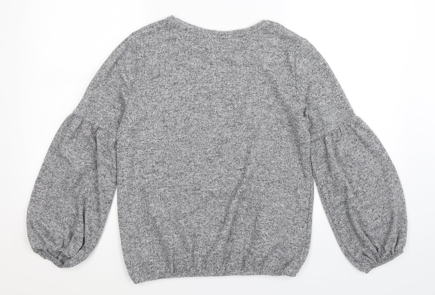 Dorothy Perkins Womens Grey  Knit Pullover Jumper Size 12