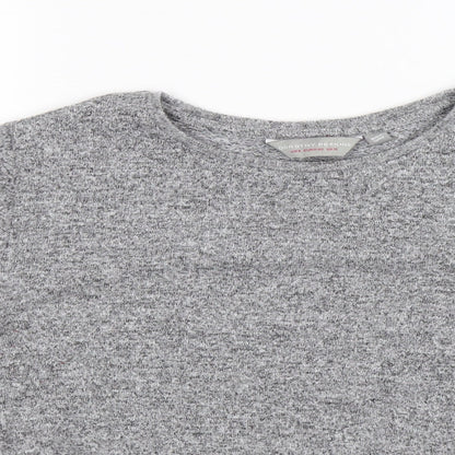 Dorothy Perkins Womens Grey  Knit Pullover Jumper Size 12