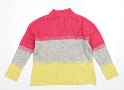 M&Co Womens Multicoloured  Knit Pullover Jumper Size 12