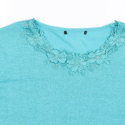 Preworn Womens Blue  Knit Pullover Jumper Size L