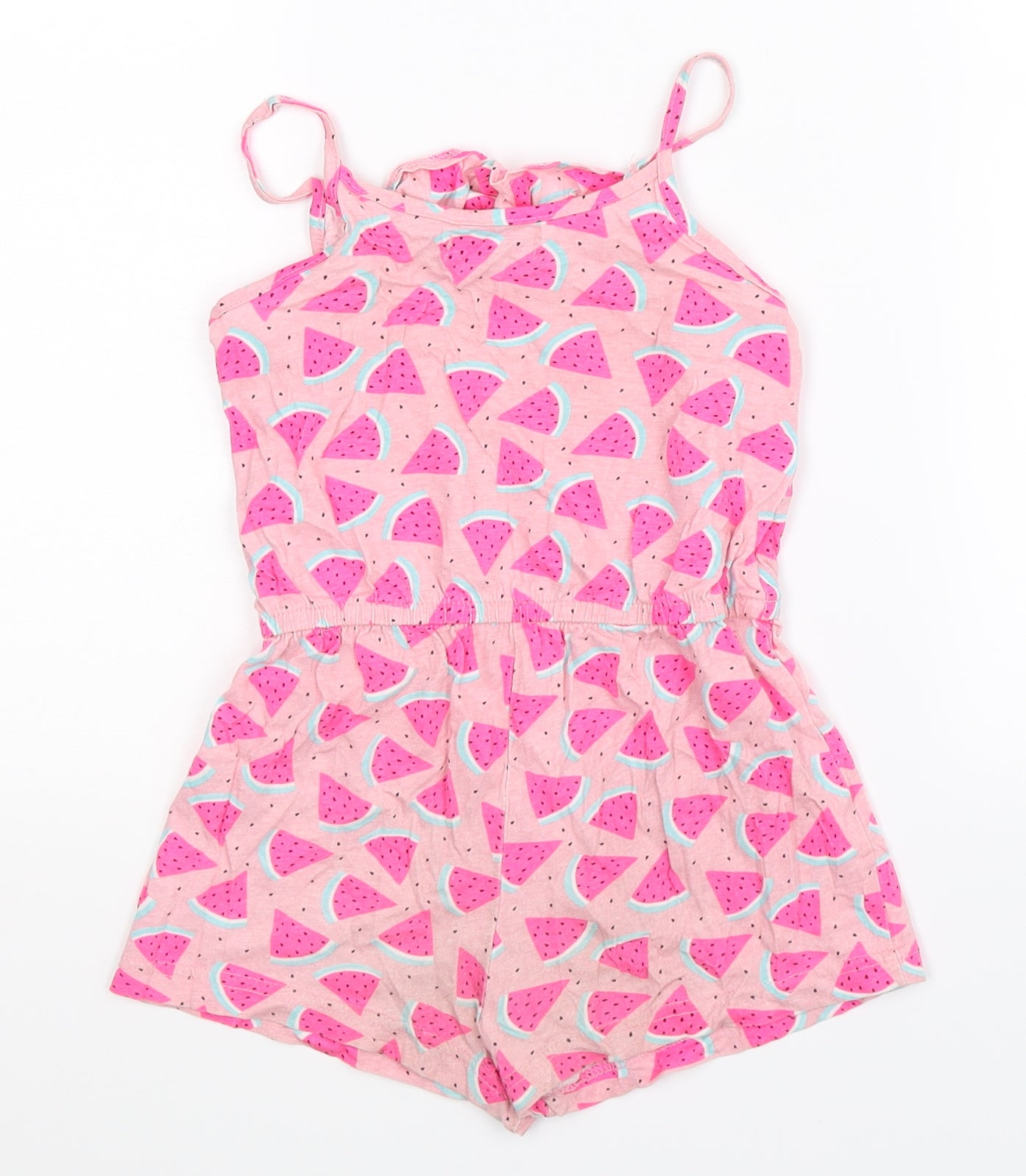 Primark Girls Pink   Playsuit One-Piece Size 4-5 Years